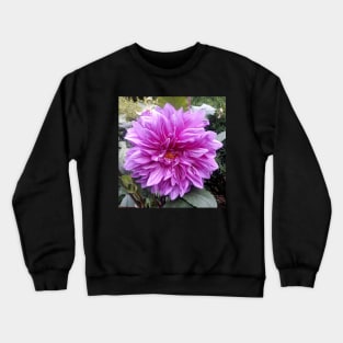 Purple Flower Crewneck Sweatshirt